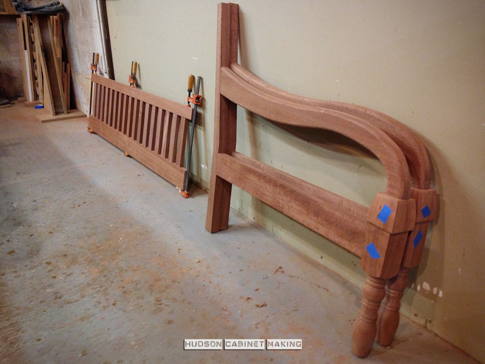 mahogany loveseat parts