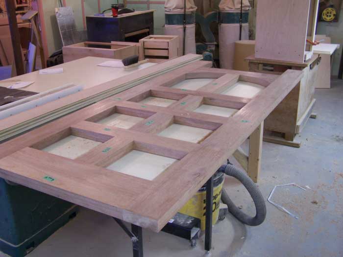 front door prior to assembly